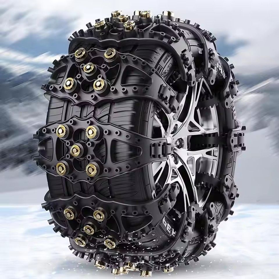 Universal Snow Chains for Car SUV Truck Winter Tire Chains Anti Slip Easy to Install Car Wheel Accessories for Safe Driving（Note: This product is priced at 1 unit, and the picture shows the effect of