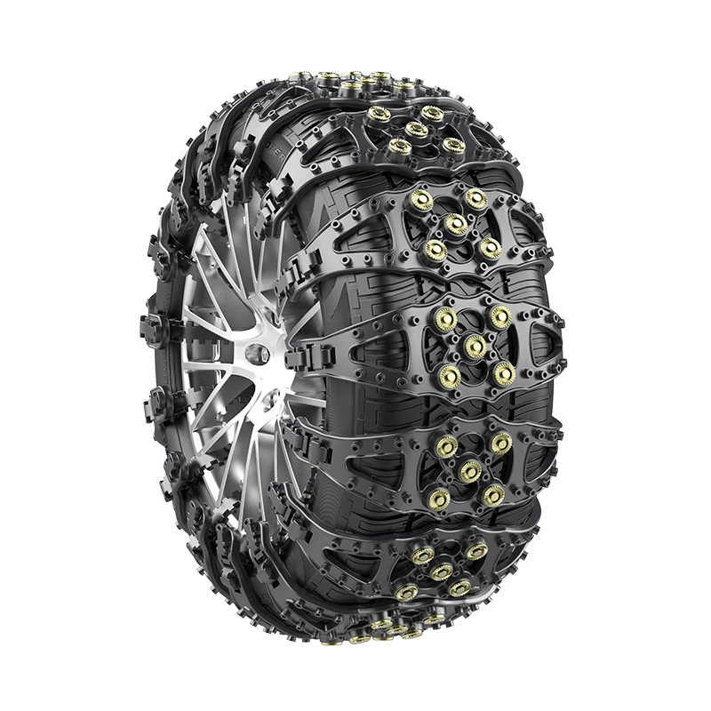 Universal Snow Chains for Car SUV Truck Winter Tire Chains Anti Slip Easy to Install Car Wheel Accessories for Safe Driving（Note: This product is priced at 1 unit, and the picture shows the effect of