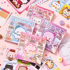 Adorable Cartoon Mini Bean Die Cut Stickers Book - 23 Sheets Handmade Decorative Scrapbooking Japanese Stationery Supplies
