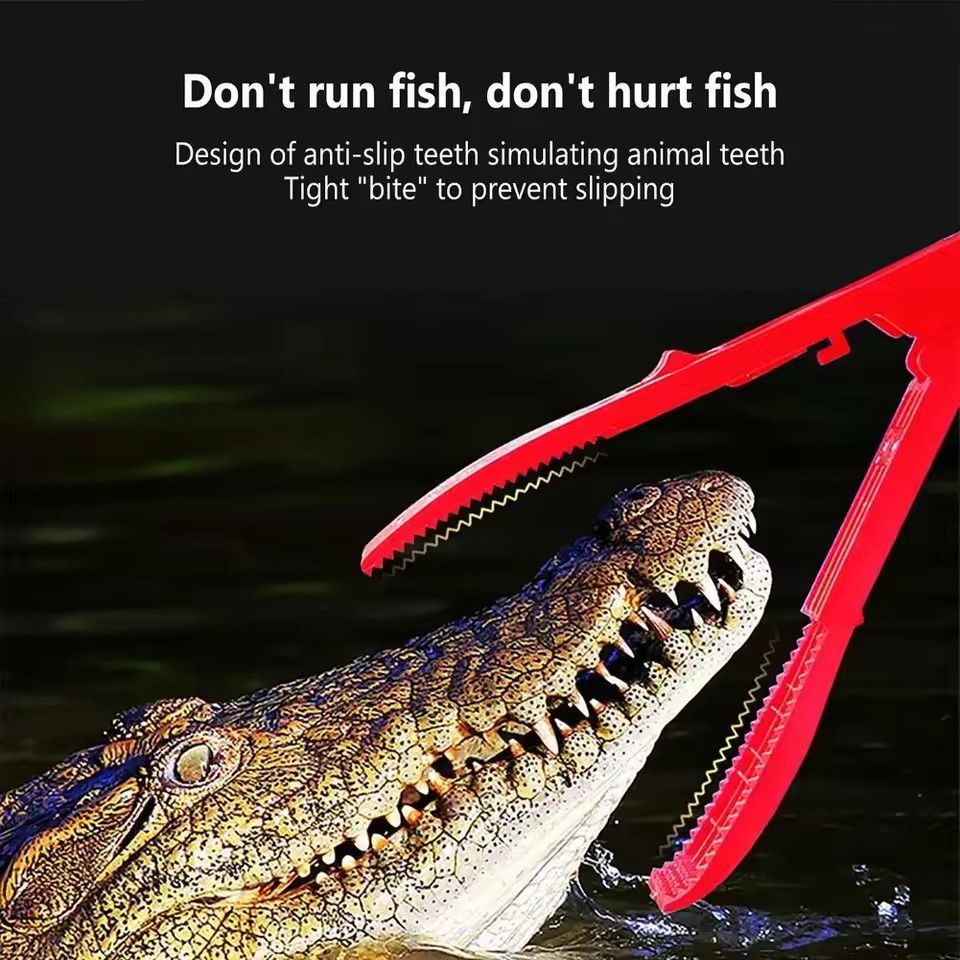 1PC   ABS Hand Controller Fishing Fish Clip with Lock Switch Multifunctional Tackle Tool Fishing Body Grip Clamp Gripper Grabber