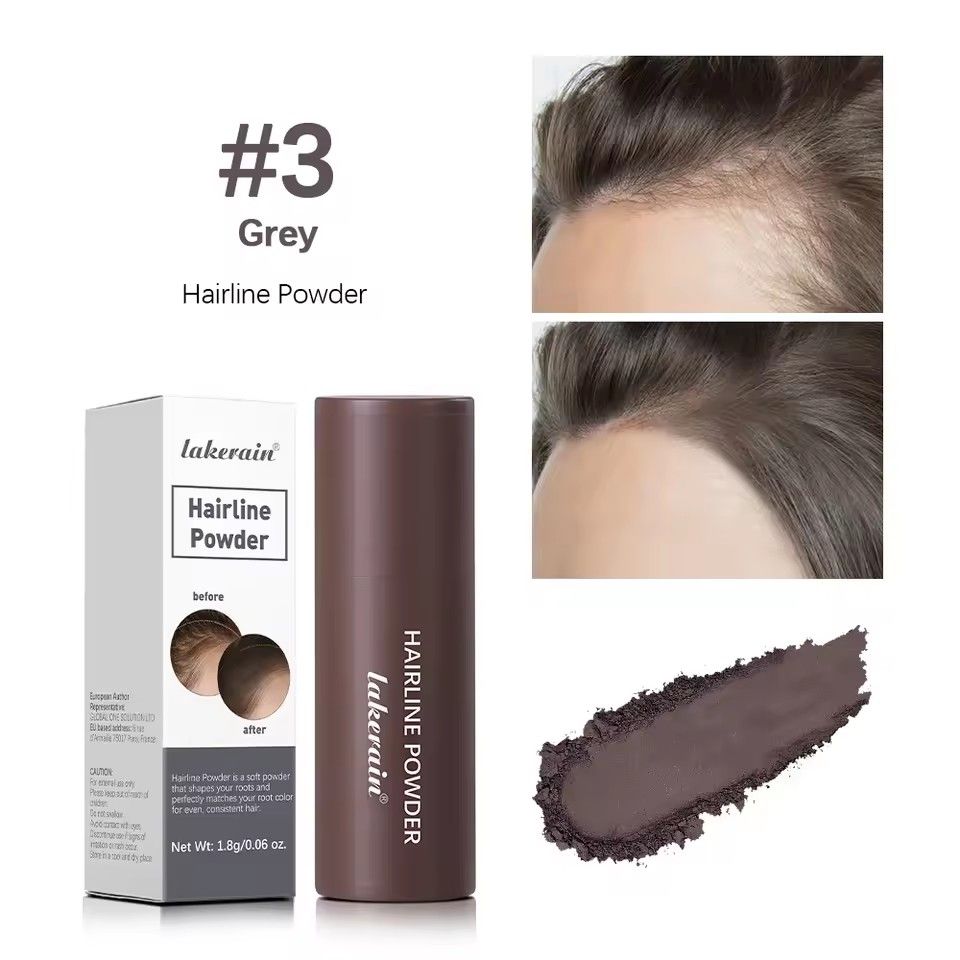 Hairline Shadow Powder Hair Waterproof Hairline Root Cover Up Natural Black Brown Eyebrow Contour Stick Repair Fill in Hair Tool