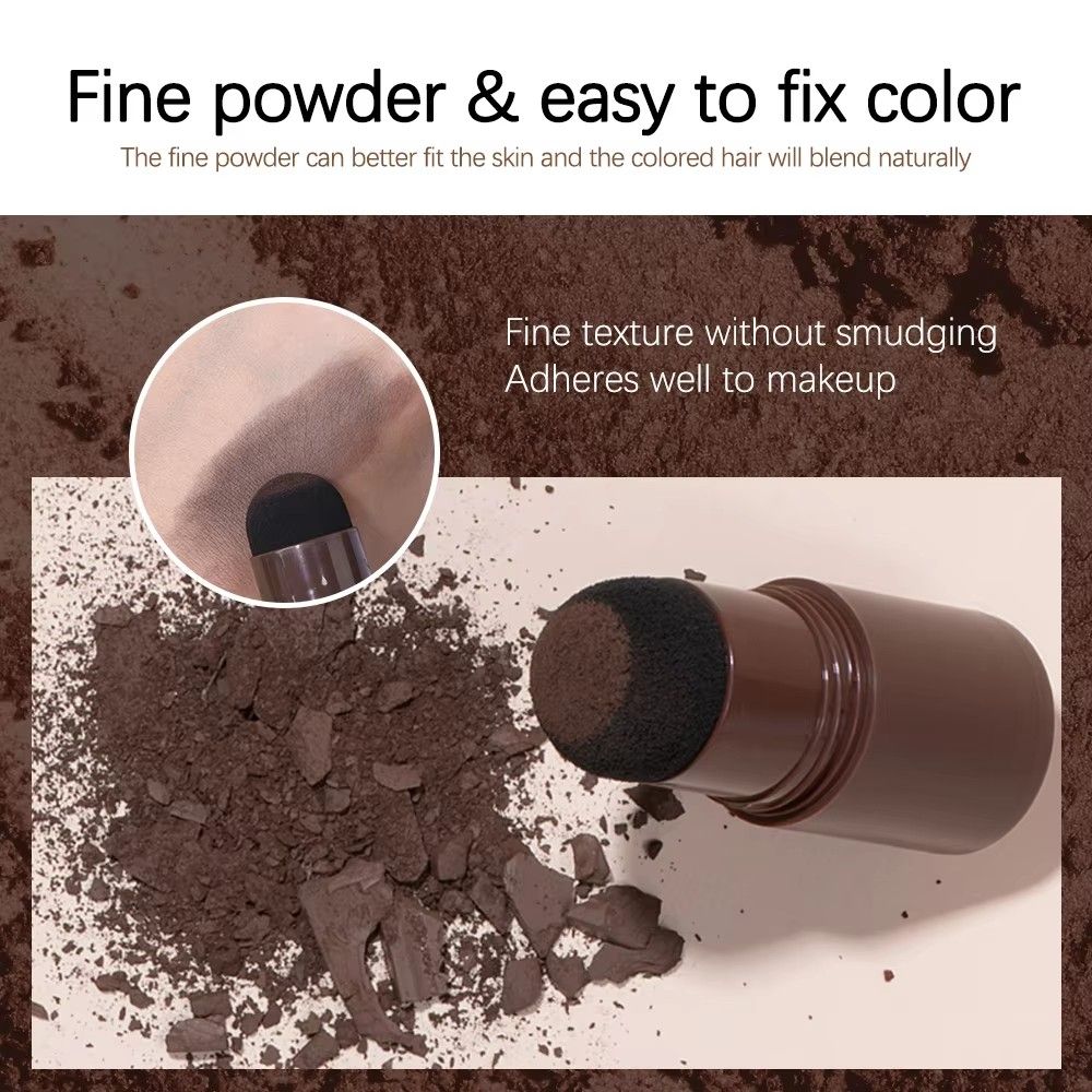Hairline Shadow Powder Hair Waterproof Hairline Root Cover Up Natural Black Brown Eyebrow Contour Stick Repair Fill in Hair Tool