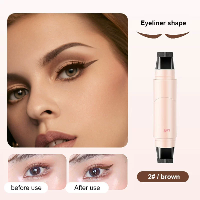 Seal eyeliner durable cosmetics waterproof all-purpose liquid eyeliner eye makeup double head seal eyeliner view 7