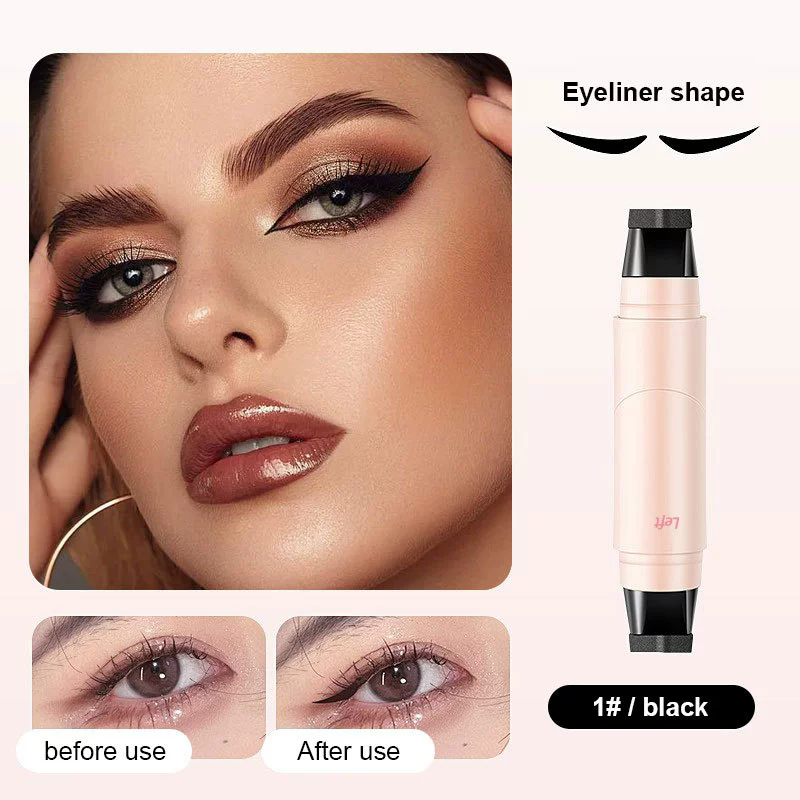 Seal eyeliner durable cosmetics waterproof all-purpose liquid eyeliner eye makeup double head seal eyeliner view 6