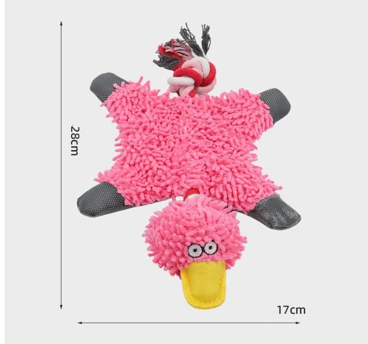 Funny Creative Duck Plush Dog Toys with Rope Durable Training Squeak Chew Small Medium Dogs Toy Pet Sounding Accessories Gift