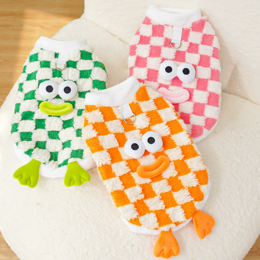 1PC  Pet Soft Sweater Ppullover, Cats & Dogs Funny Cute Cartoon Winter Autumn Warm Coat Teddy Pomeranian Outfit