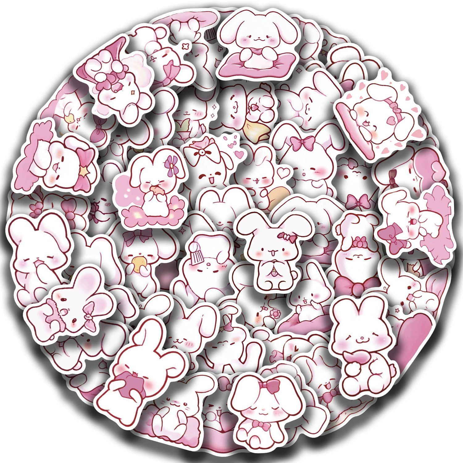 50 Pcs Vinyl Cute Rats Stickers Waterproof Graffiti Animals Sticker Rodent Stickers for Water Bottles Laptop Computer Scrapbook C-698