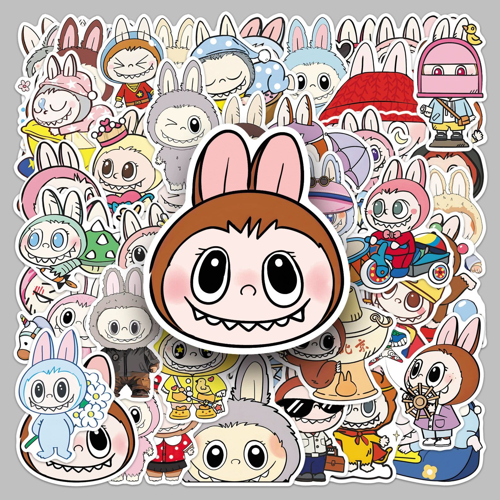 50 Pcs Vinyl Cute Rats Stickers Waterproof Graffiti Animals Sticker Rodent Stickers for Water Bottles Laptop Computer Scrapbook C-698