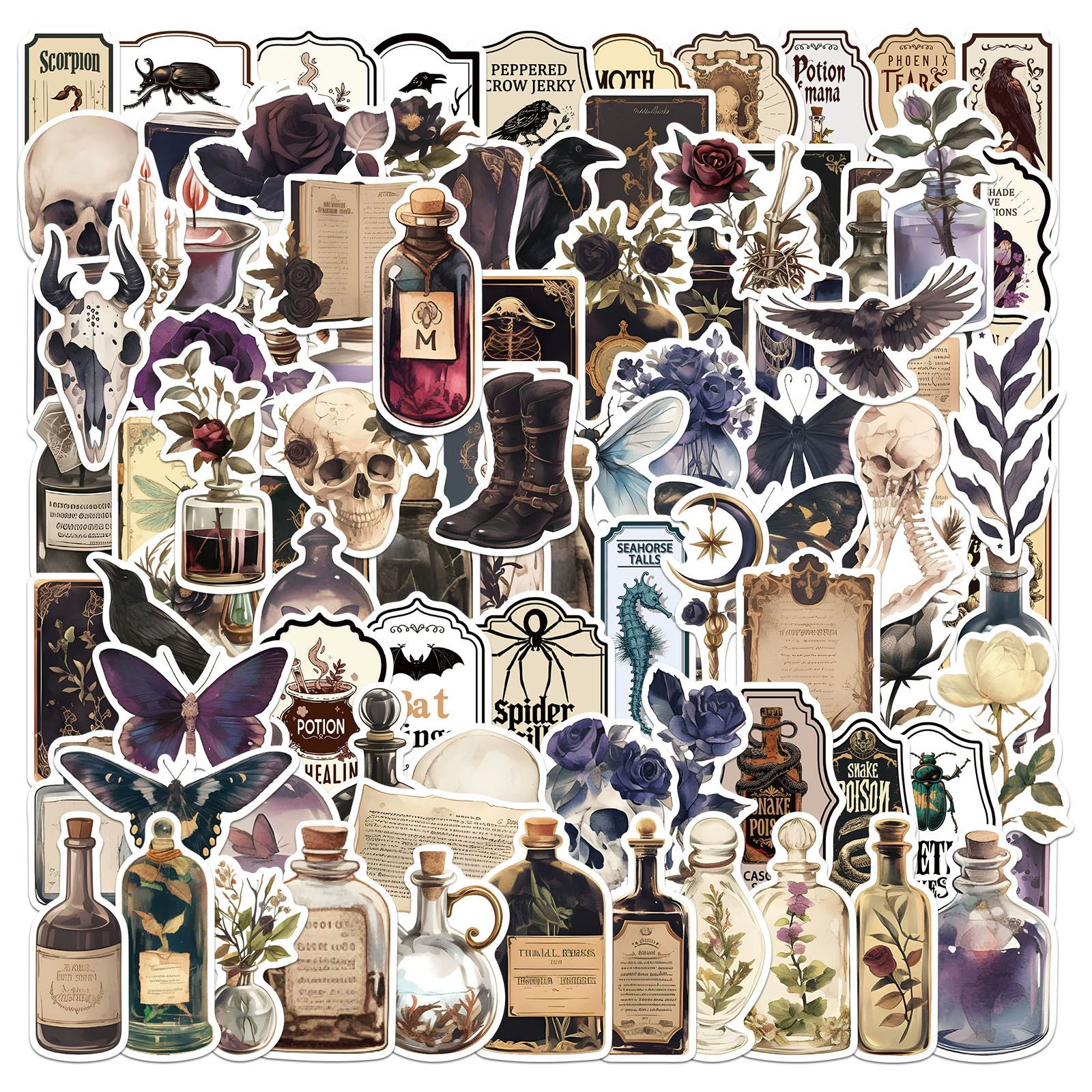 100PCS  Cute Animal Capybara Stickers Funny Creative Cartoon Decals Decoration DIY Luggage Phone Laptop Fridge Sticker-H-17
