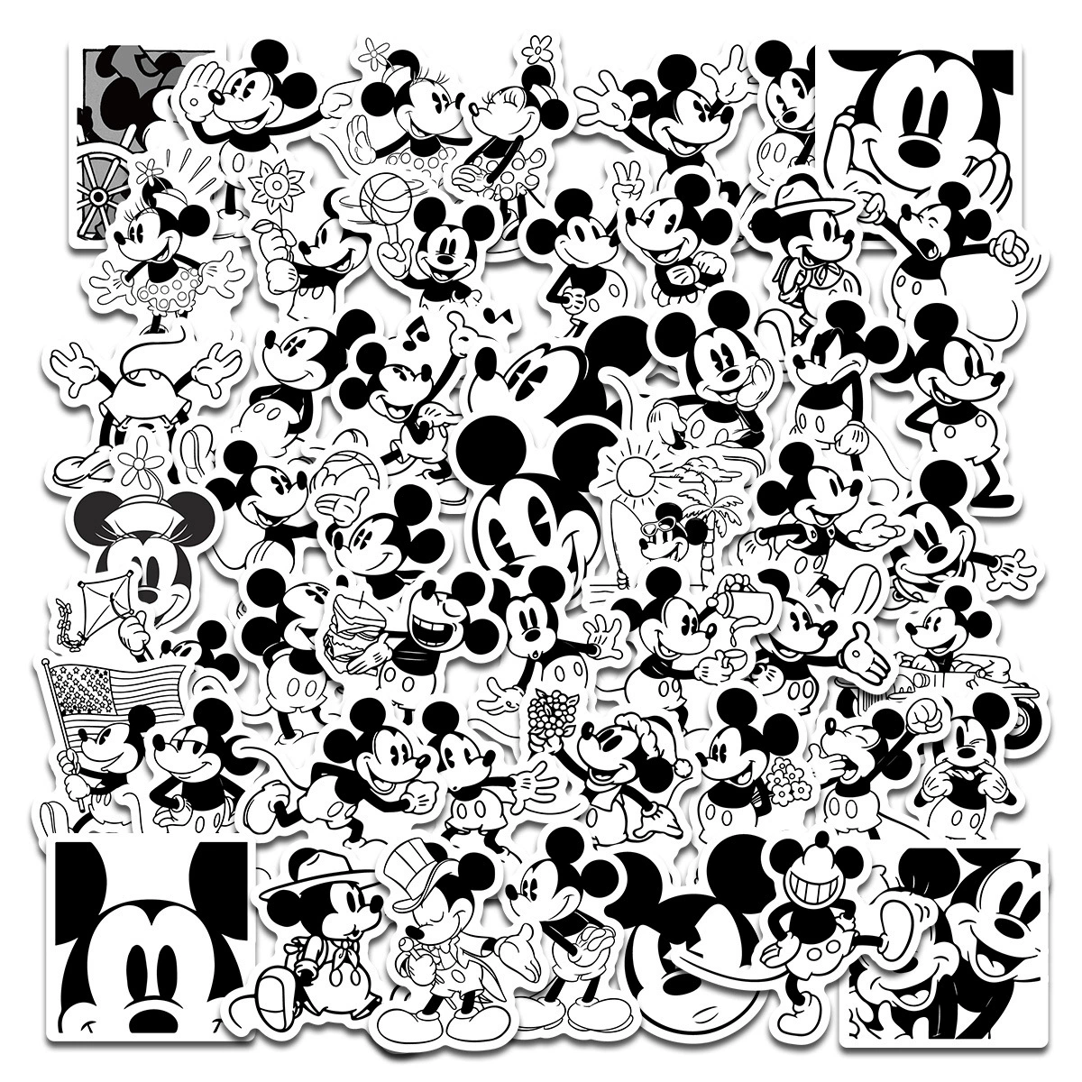 50PCS Fear Halloween Graffiti Stickers Skeleton Ghost Cartoon Decals Festive Atmosphere DIY Laptop Guitar Car Bike Sticker