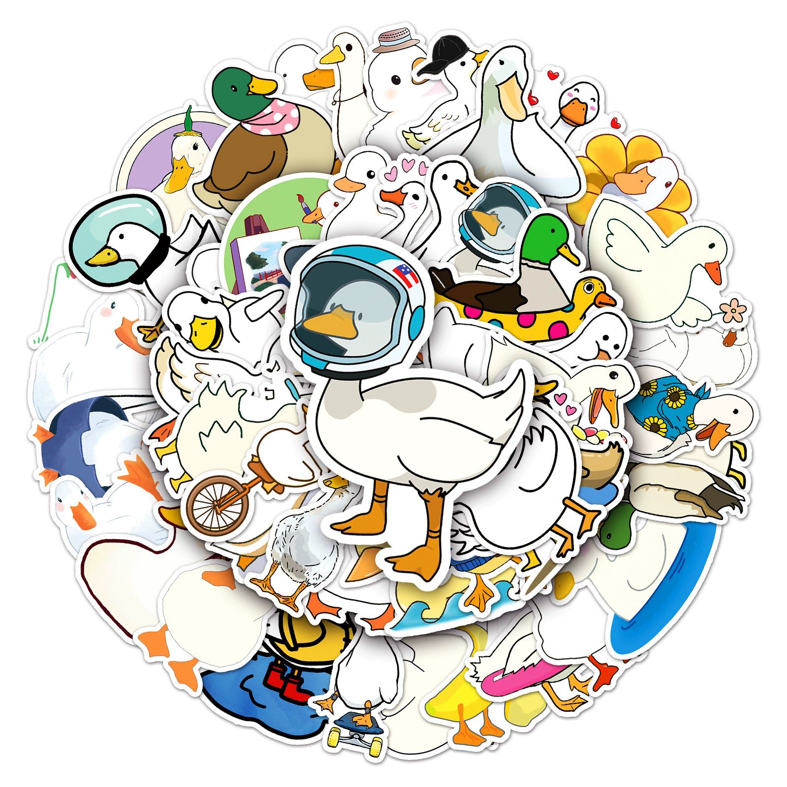 50 PCS Cartoon Cat Waterproof Stickers DIY Refrigerator Notebook Notebook Notebook Computer Water Cup Luggage Decoration