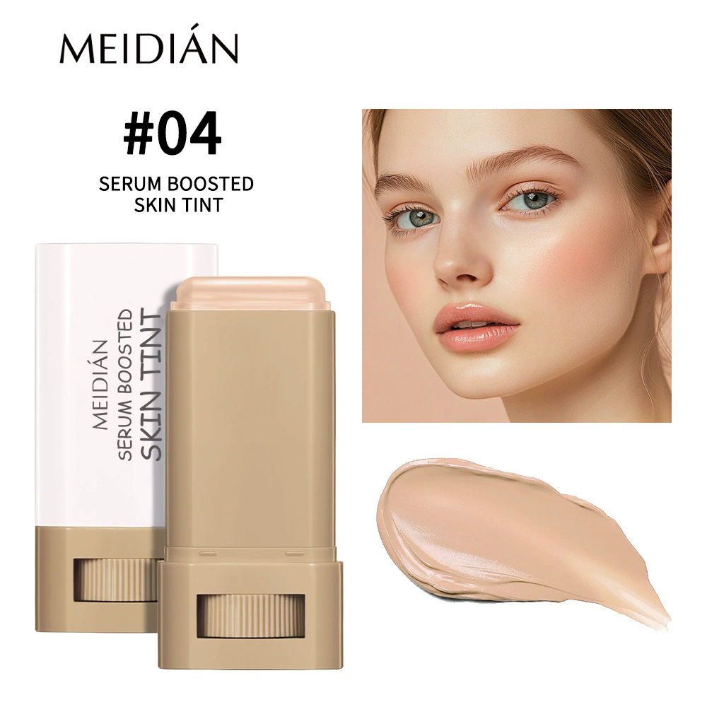 1PC Stick Foundation Boosted Skin Tint Foundation Stick Smooth Plumper Hight Coverage Travel Bronze Foundation Stick Makeup B2-1048