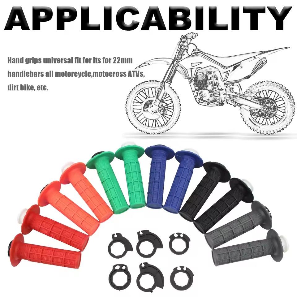 7/8" 22mm Universal Motorcycle Grips Snap-on Cam Hand Grip For KTM CRF SXF EXC Yamaha Honda Kawasaki Suzuki Motocross Dirt Bike