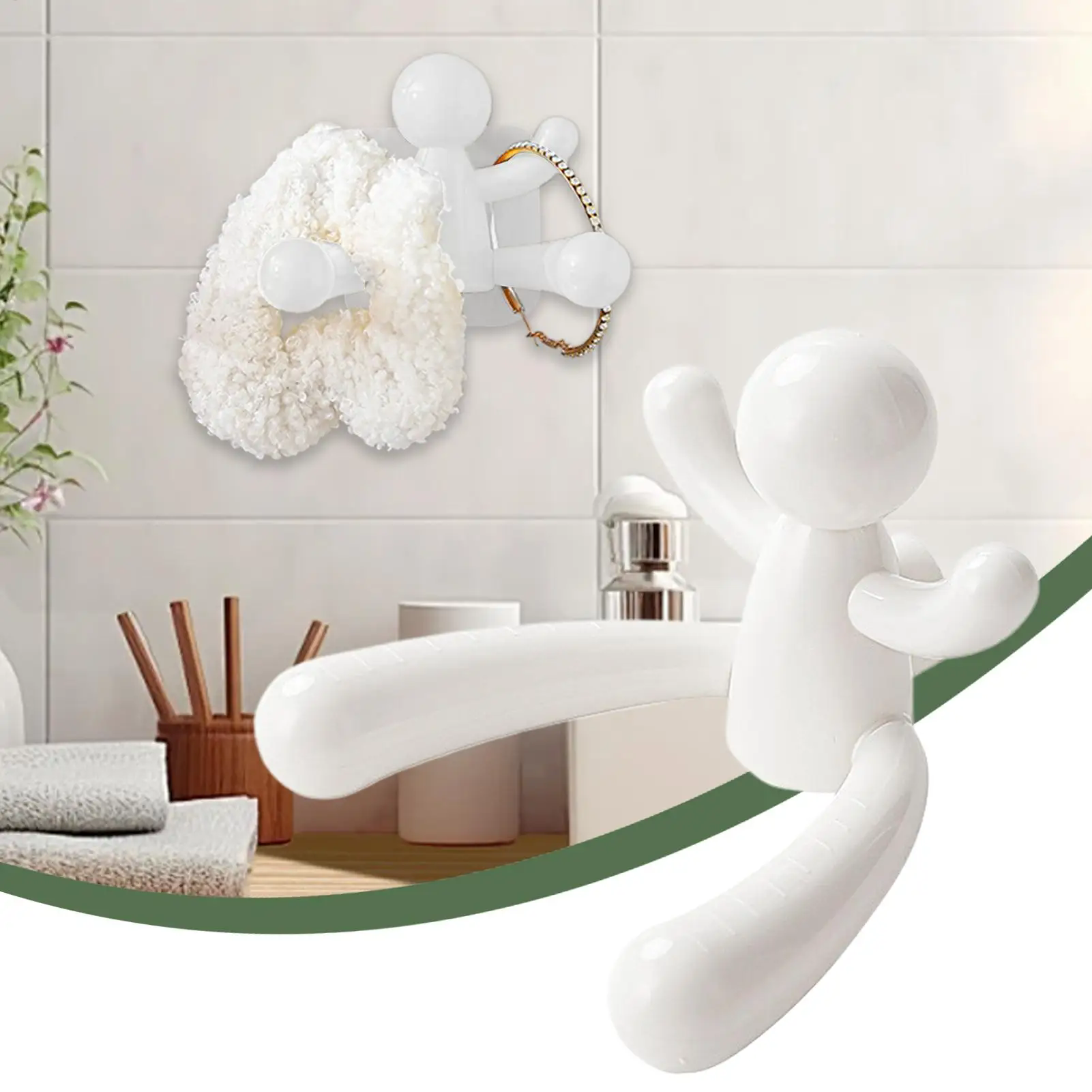 1PC Creative Wall Shelf Organizer Cartoon Portable Key Storage Rack Space Saving Hair Accessories Hooks Bedroom