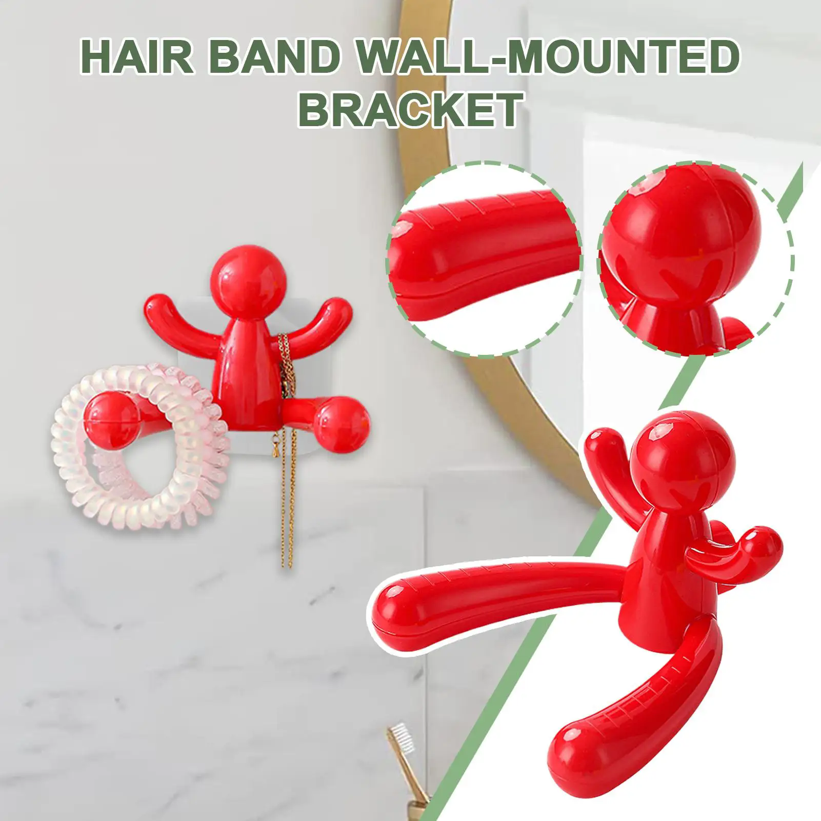 1PC Creative Wall Shelf Organizer Cartoon Portable Key Storage Rack Space Saving Hair Accessories Hooks Bedroom
