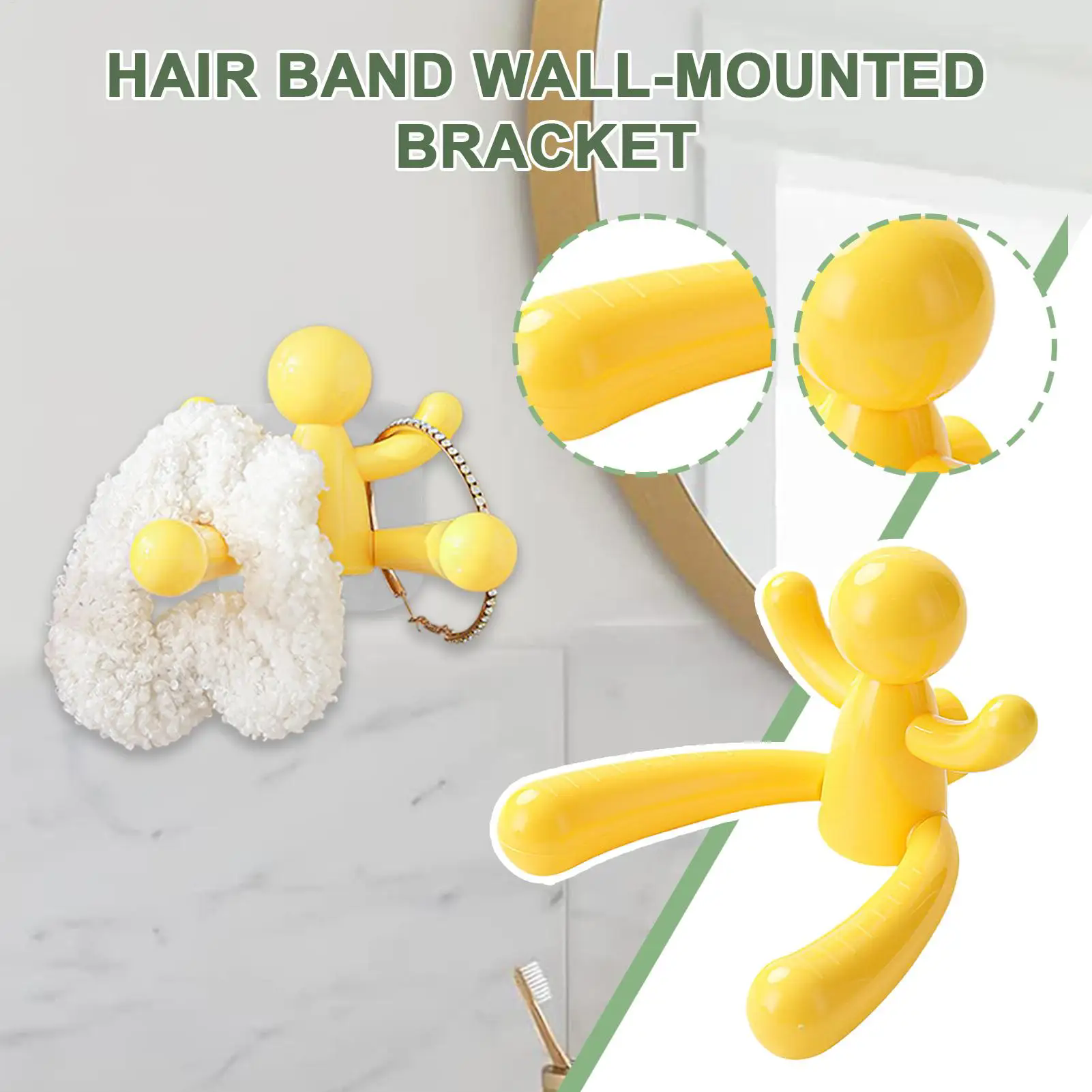 1PC Creative Wall Shelf Organizer Cartoon Portable Key Storage Rack Space Saving Hair Accessories Hooks Bedroom