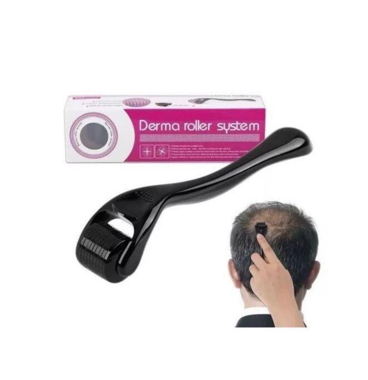Free 0.5mm derma roller + Men's Kirkland 5% Minoxidil solution for Hair Regrowth, Topical Hair Loss Treatment to Regrow Fuller, Thicker Hair, Unscented
