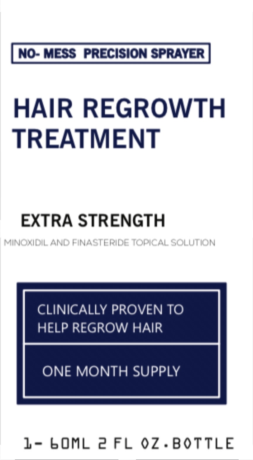 MINOXY F Minoxidil and Finasteride Topical Solution Hair Loss Treatment to Regrow Fuller, Thicker Hair, Unscented 60ml