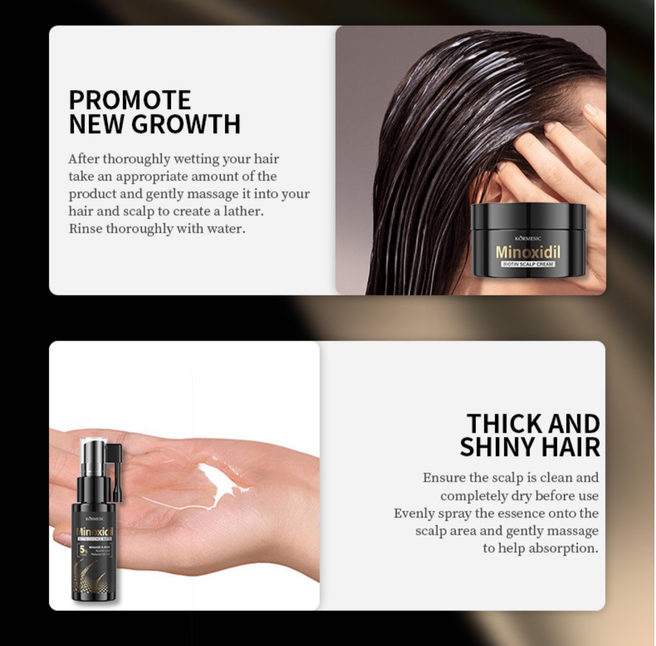 Kormesic 5% Minoxidil with Biotin Conditioner 260ml