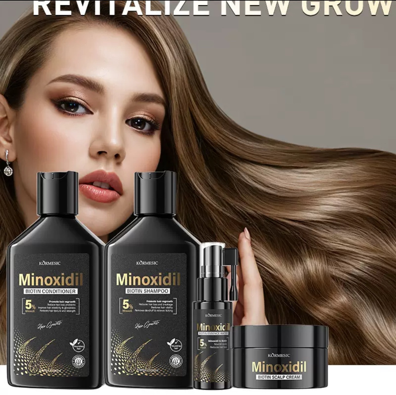 Kormesic 5% Minoxidil with Biotin Conditioner 260ml