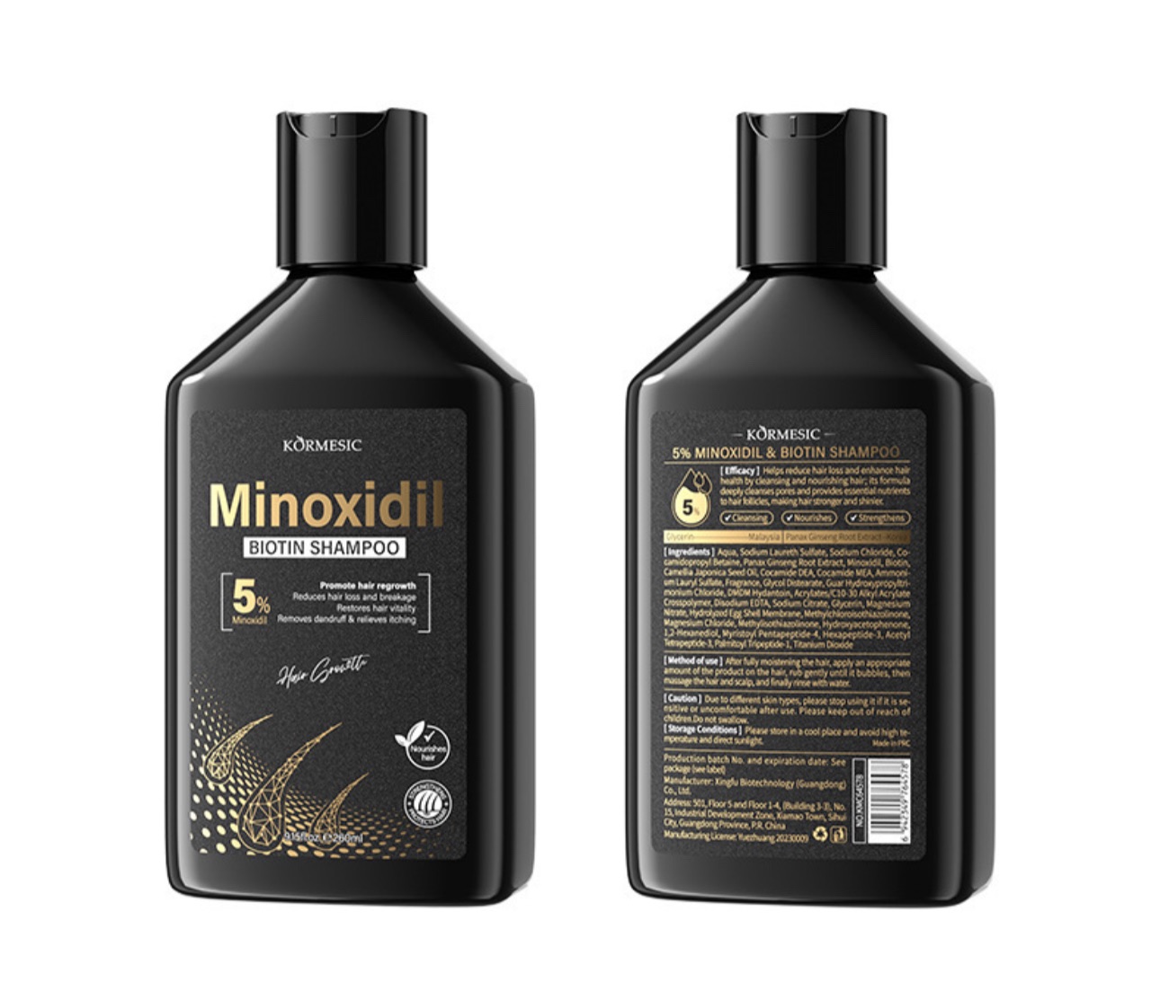 Kormesic 5% Minoxidil with Biotin Shampoo - 260ml