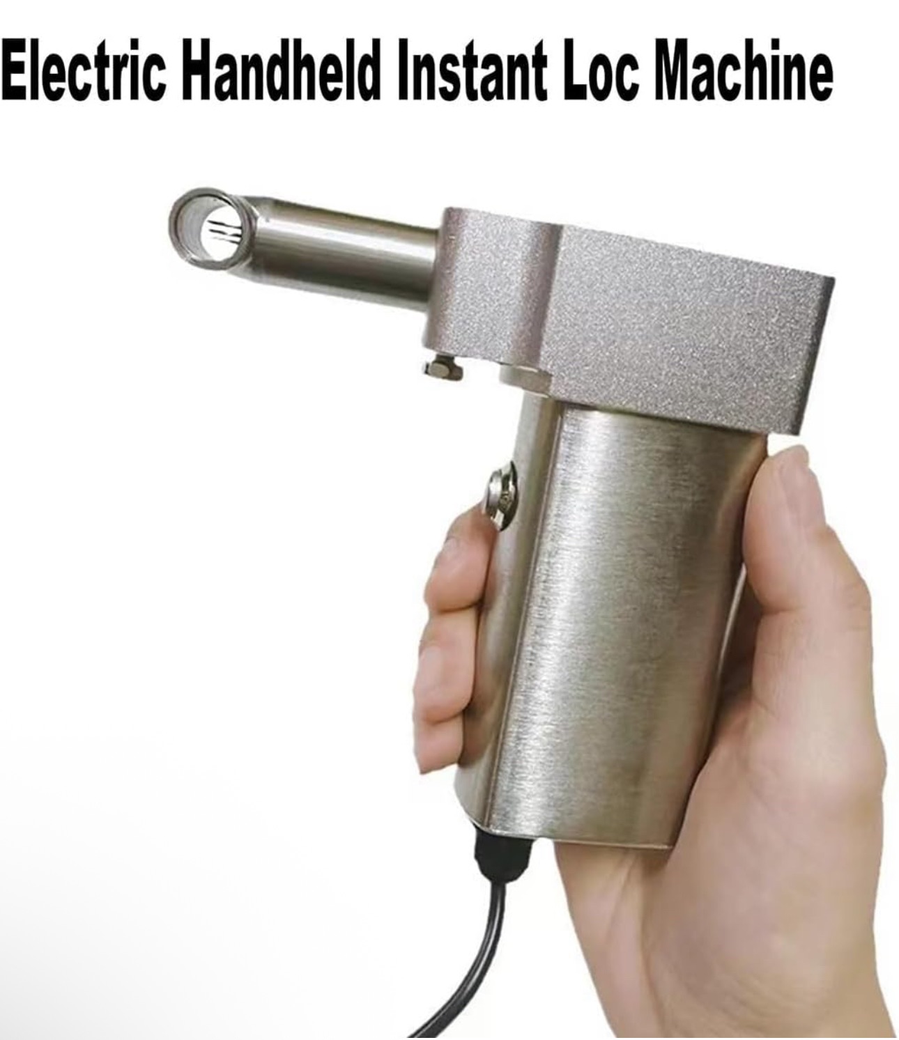 6 Heads Stainless Steel Dreadlock Machine with accessories Electric crotchet locs machine for instant locs