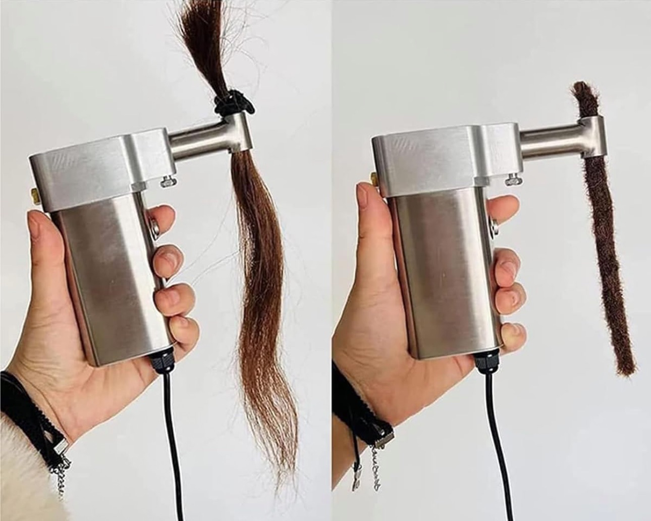 6 Heads Stainless Steel Dreadlock Machine with accessories Electric crotchet locs machine for instant locs