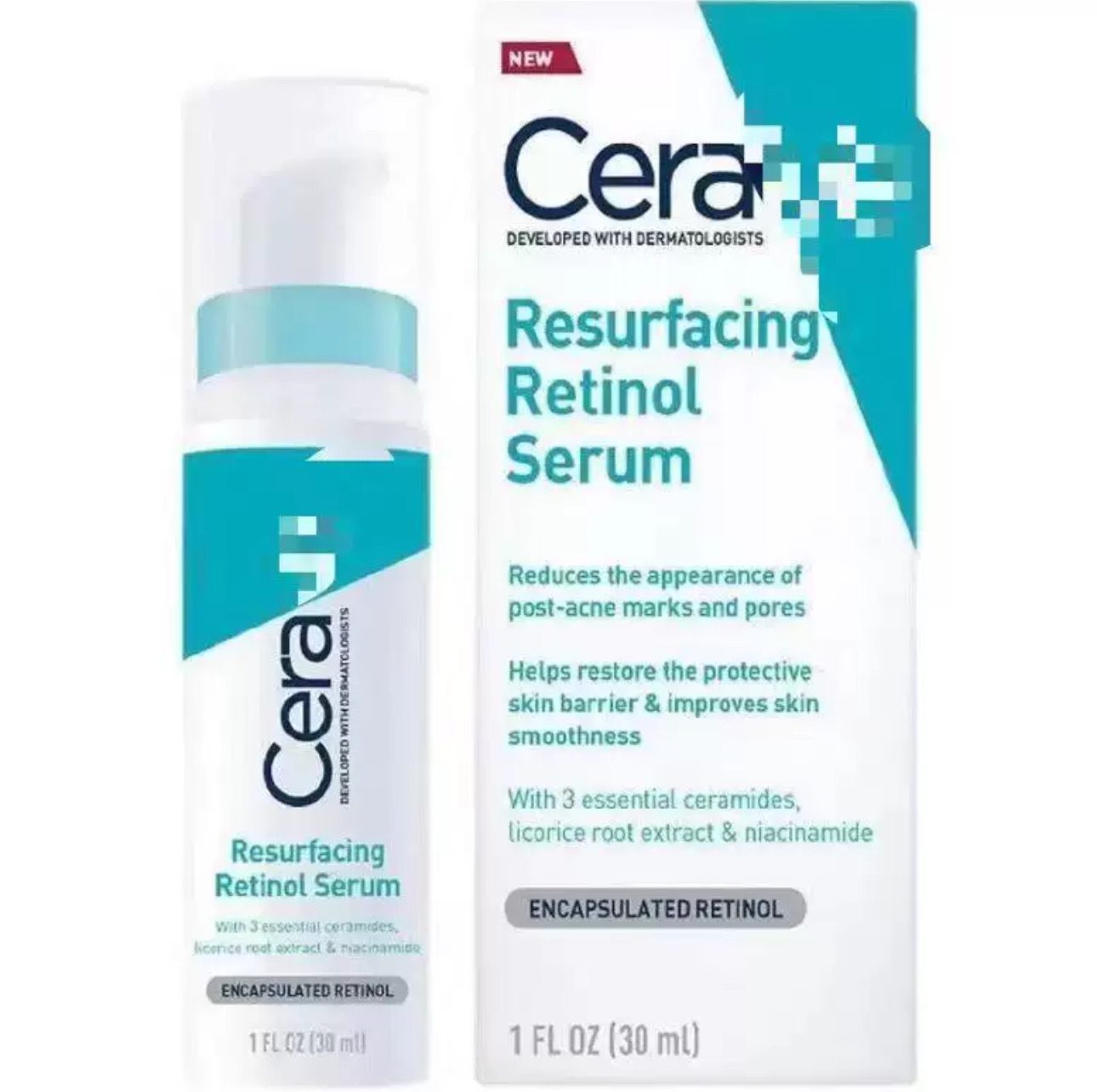 CeraV Resurfacing Retinol serum, anti acne, acne prone skin, eczema skin 30ml