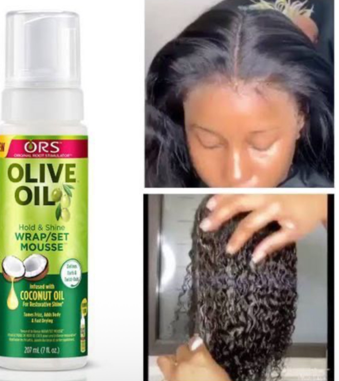 (Infused with Coconut Oil) ORS Olive Oil Wrap Set Mousse 207ML is a versatile styling product designed to enhance and define natural hair