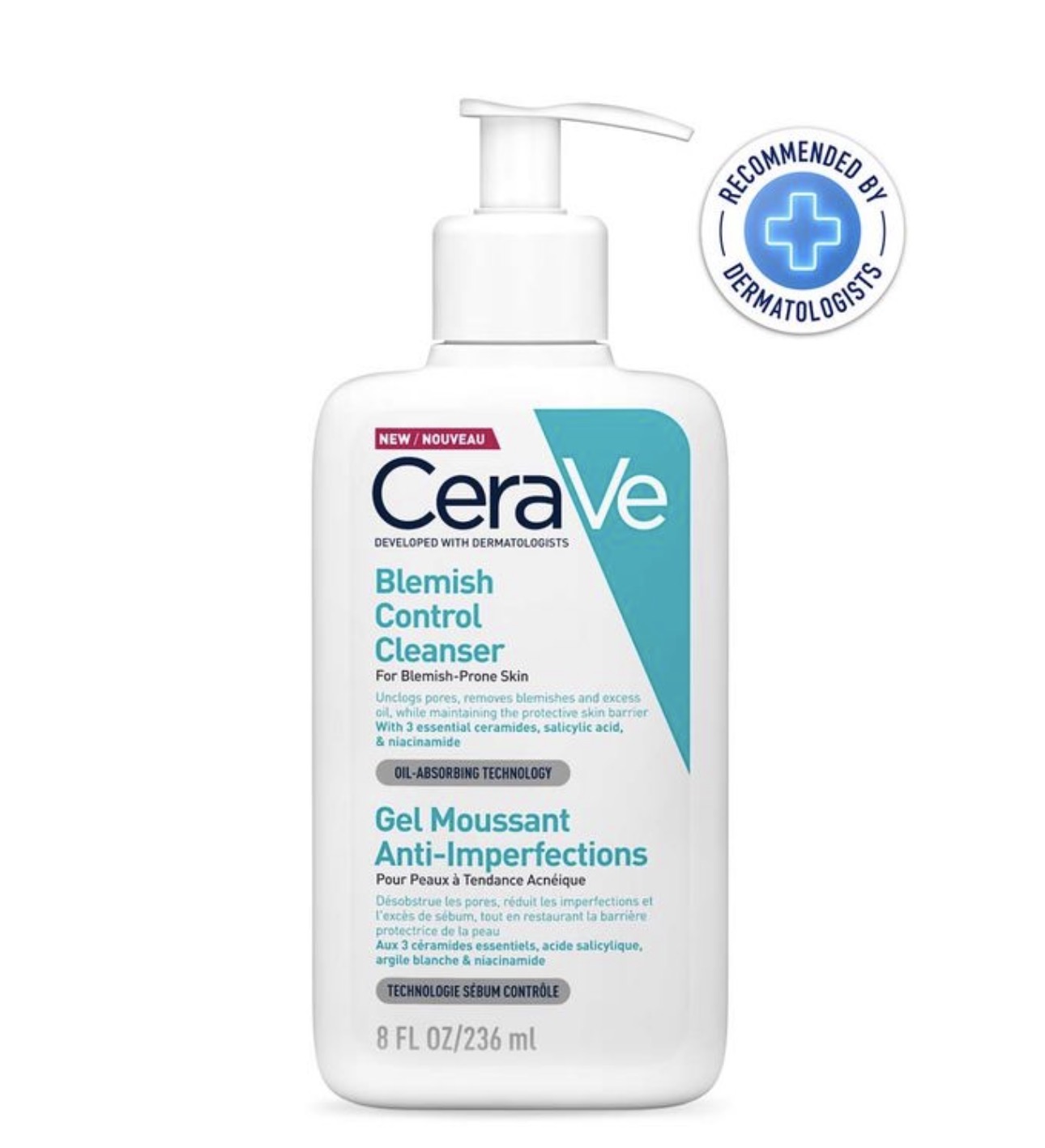 CeraV Blemish Control Cleanser - 236ml