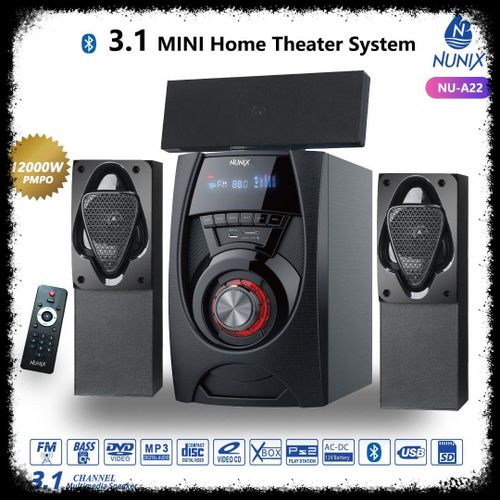 Nunix NU-A22 3.1 Woofer/mini Home Theatre Speaker System