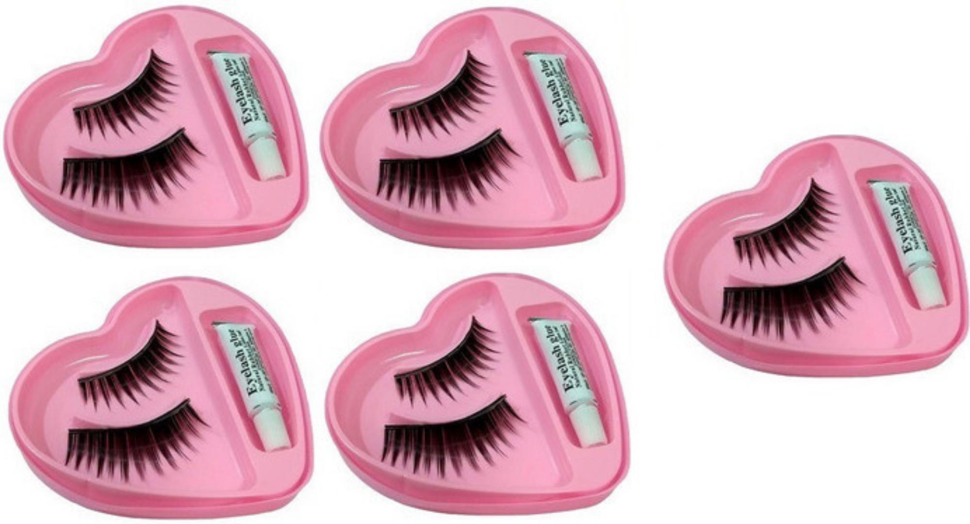 A pair of 3D False Eyelashe with Mini Lash Glue – Reusable, Lightweight Mink-Like Lashe for Natural Volume – Easy Application Kit for Beginners & Pros – Glamour Nest