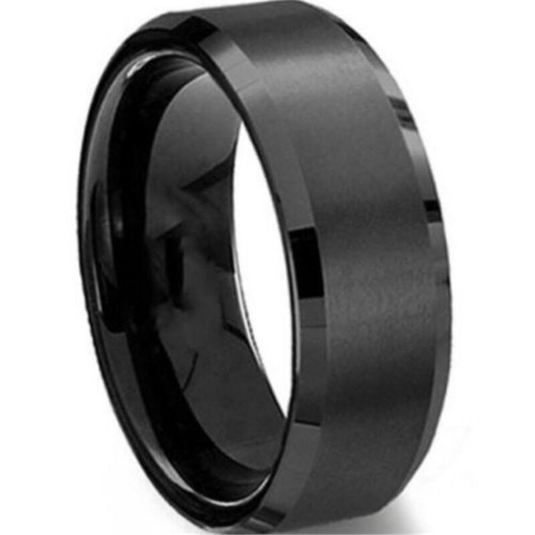 Men’s Tungsten Carbide Ring – Durable Polished Band in Black, Gold & Silver – Scratch-Resistant, Stylish Wedding or Fashion Ring – Glamour Nest