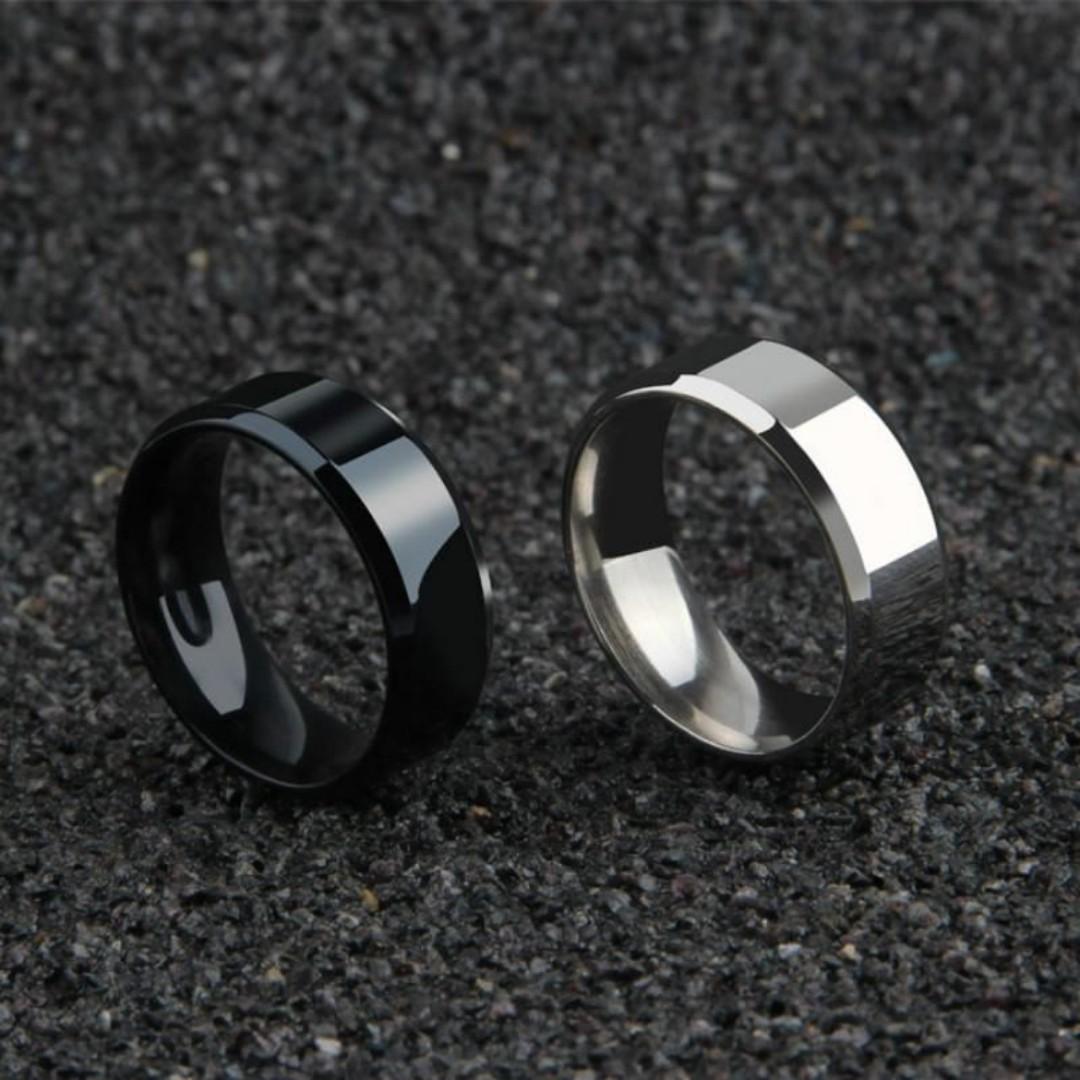 Men’s Tungsten Carbide Ring – Durable Polished Band in Black, Gold & Silver – Scratch-Resistant, Stylish Wedding or Fashion Ring – Glamour Nest