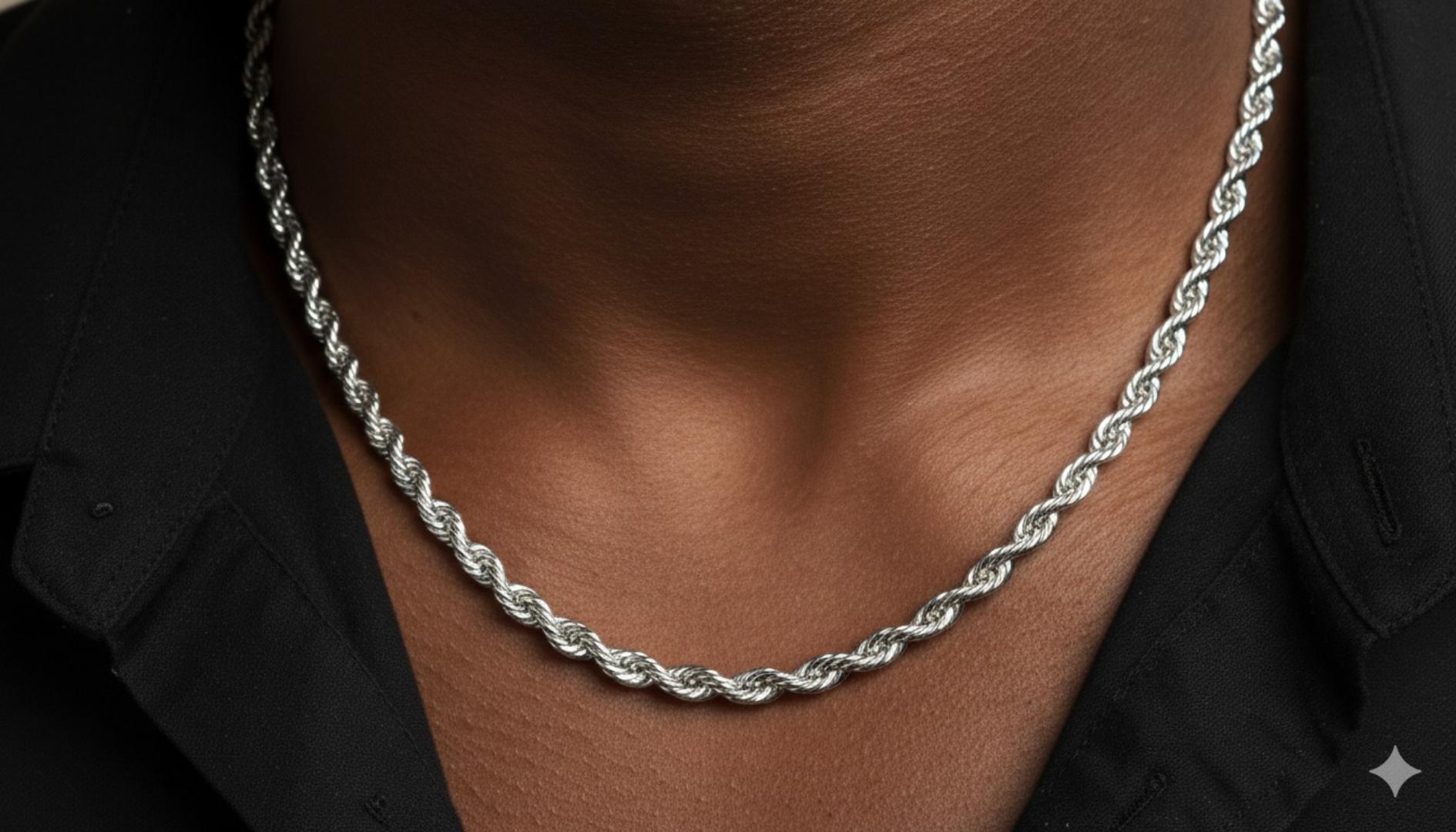Silver Men’s Chain – Durable Stainless Steel Necklace for Daily Wear & Fashion Style – Glamour Nest