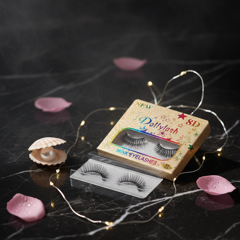8D Mink False Eyelashes – Extra Volume Fluffy Dramatic Lashes for Glam & Party Makeup – Glamour Nest view 4