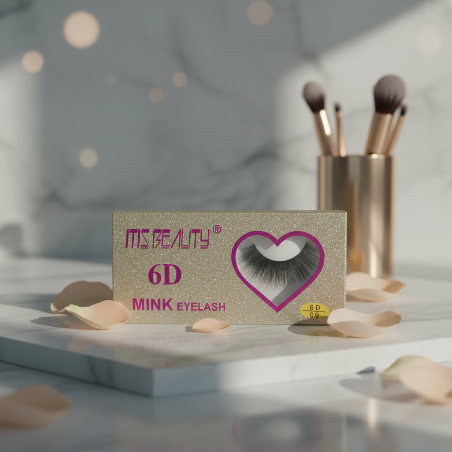 6D Beauty Mink Eyelashes – Fluffy Natural-Look False Lashes for Volume & Glam Makeup – Glamour Nest view 5