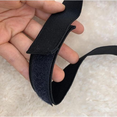 2 Pcs Elastic Bands for Wig, Lace Melting Band, Wig Band for Melting Lace, Melting Band for Lace Front, Melt Band for Lace Wigs, Edge Wrap to Lay Edges (Black, Pack of 2)