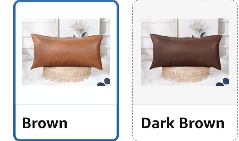 Faux Leather Long Pillow Cover 12 x 40 Inch,Decorative Extra Long Pillow Covers Case for Bed Farmhouse Sofa Couch Livingroom,Vegan Brown