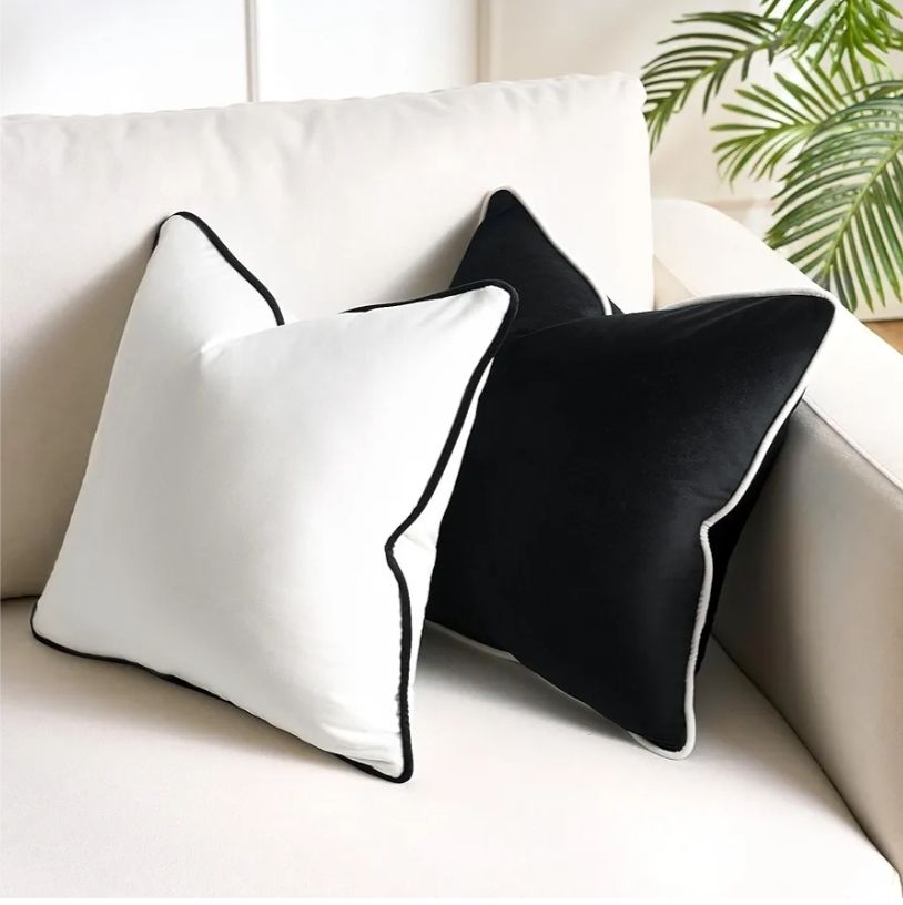 18x18 Decorative Velvet Couch Pillow Covers for Modern Home Decor Cushion Cases Set of 2 Pillowcases Decorations for Living Room Couch Sofa Bed Bedroom Patio