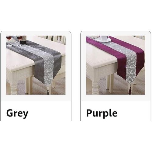Table Runner / Tablecloth With Gemstones 220 X 33 Cm Glitter Table Runner Table Runner Tablecloths For Party Wedding B