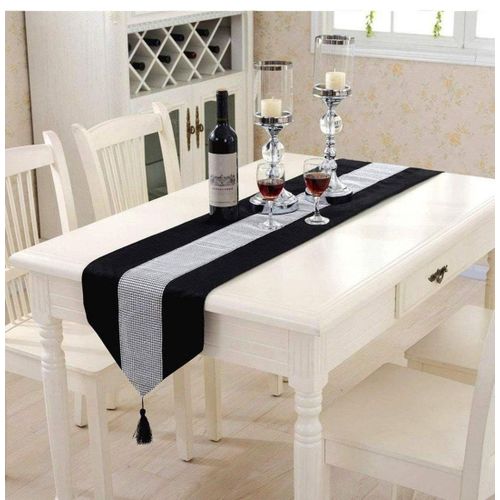 Table Runner / Tablecloth With Gemstones 220 X 33 Cm Glitter Table Runner Table Runner Tablecloths For Party Wedding B