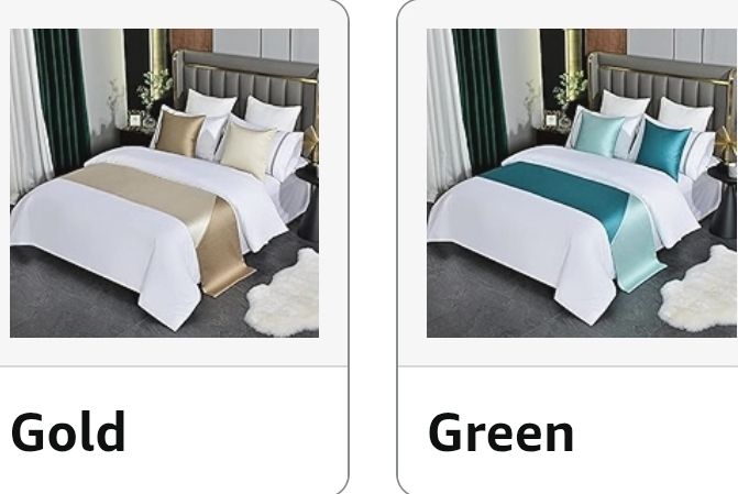 Contrast Bed Runner, Queen Patchwork Bedding Decorative Accent Bedding Scarf for Hotel Home Guestroom