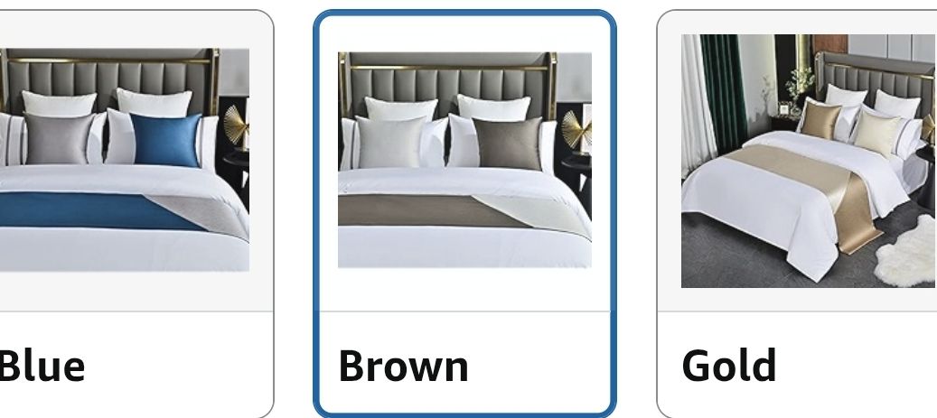 Contrast Bed Runner, Queen Patchwork Bedding Decorative Accent Bedding Scarf for Hotel Home Guestroom
