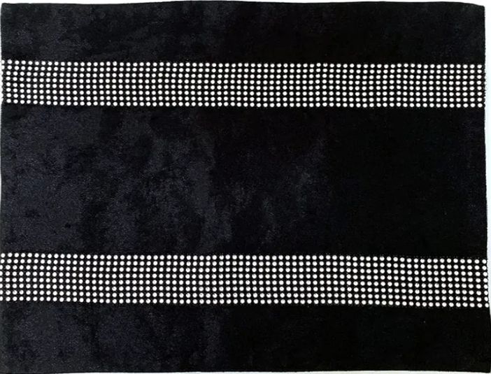 Placemats Set of 4 Velvet Gorgeous Luxurious Shining Minimalist Style Elegant Both Diamond Strip for TV Stand Coffee Table Kitchen Decor