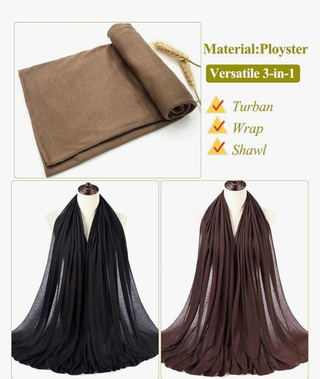 Head Wraps for Black Women Stretch Head Scarf Long African Hair Wraps Turban Headwraps Jersey Headbands