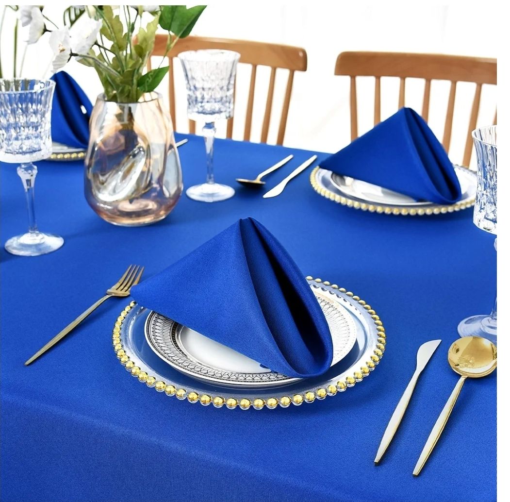 Cloth Napkins Set of 6 Washable Dinner Napkins Square 18X18 Inch.Reusable Table Napkin with Hemmed Edges for Hotel Restaurant Wedding Party Banquet Event