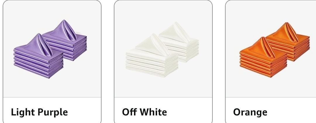 12 Pack Square Satin Dinner Napkins, 20x20 Inches Silky Soft Smooth Table Cloth Napkins for Restaurant Weddings Banquet Party Decoration,