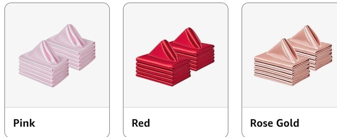 12 Pack Square Satin Dinner Napkins, 20x20 Inches Silky Soft Smooth Table Cloth Napkins for Restaurant Weddings Banquet Party Decoration,