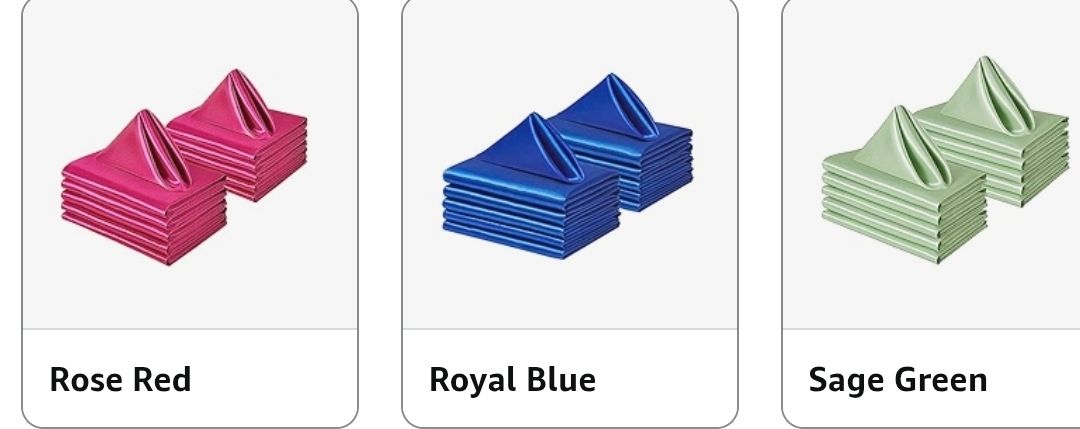 12 Pack Square Satin Dinner Napkins, 20x20 Inches Silky Soft Smooth Table Cloth Napkins for Restaurant Weddings Banquet Party Decoration,